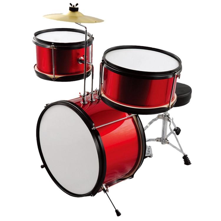 High Quality  Red Color 3-pcs Drum Sets
