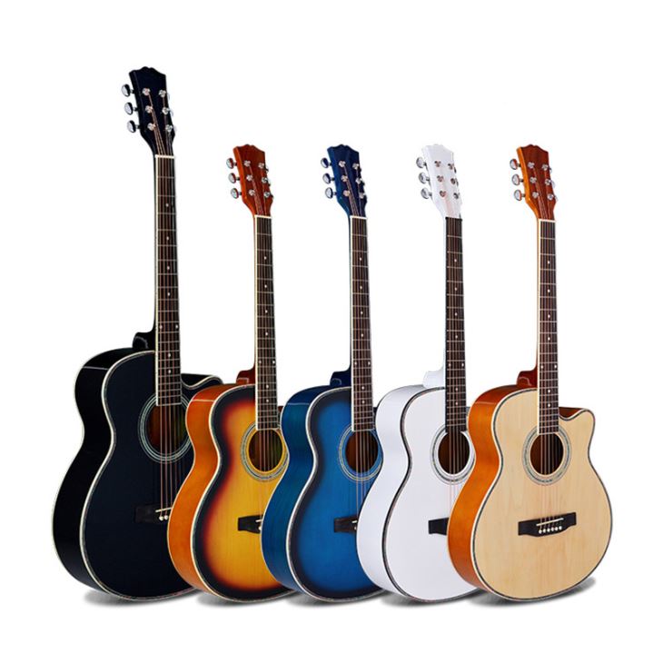 40 ইঞ্চি কালো কাঠ-শিক্ষানবিস-শাব্দ-guitar21154531239 40-inch-black-wood-beginner-acoustic-guitar21154531239